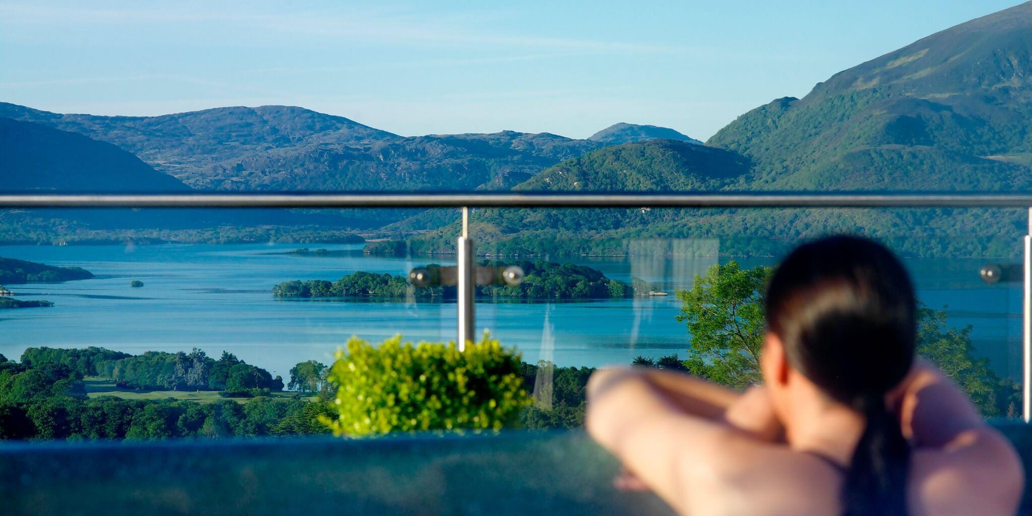 Aghadoe Heights Hotel & Spa Fossa Exterior foto View of the lake from the hotel