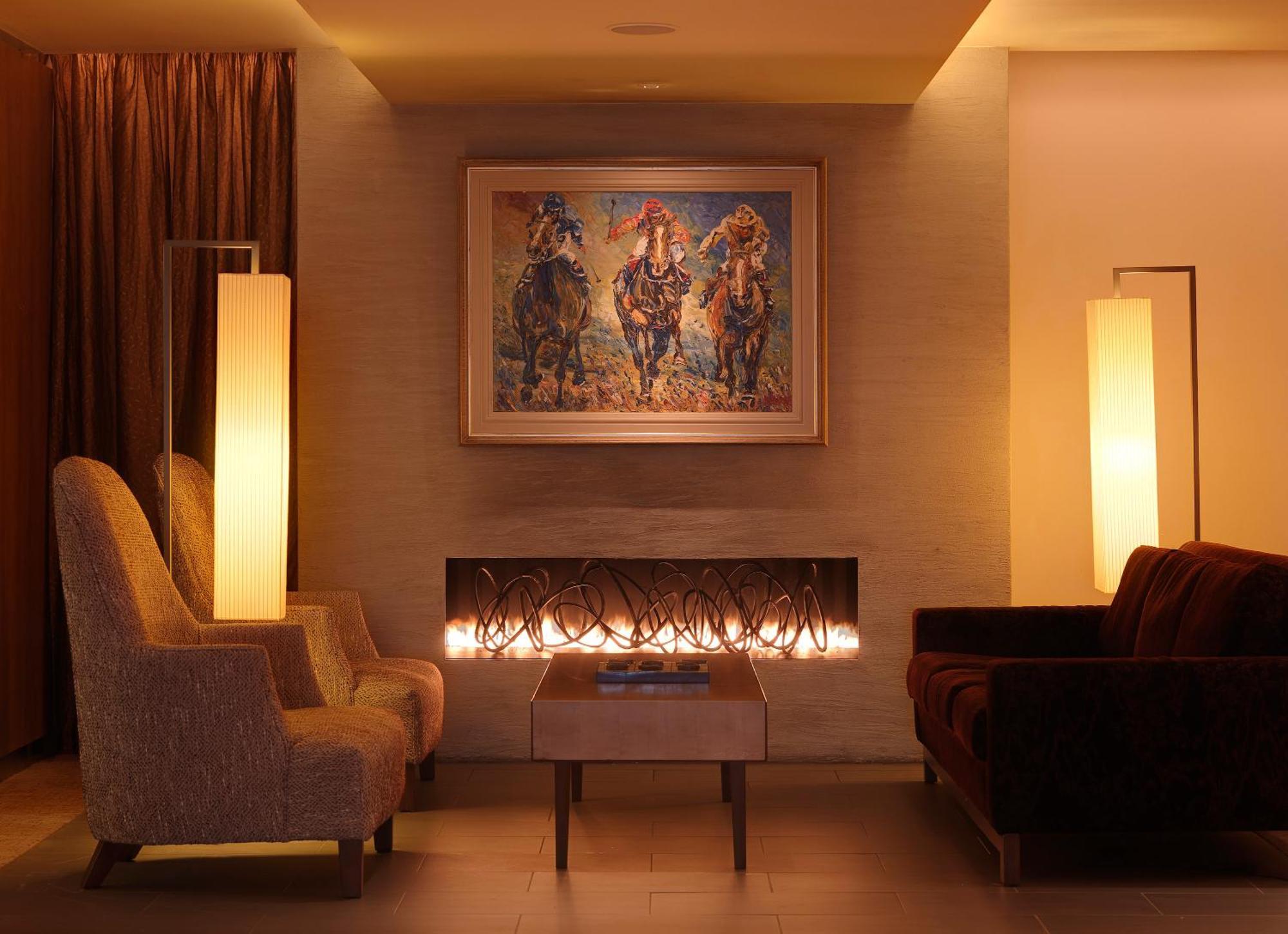Aghadoe Heights Hotel & Spa Fossa Interior foto A fireplace in a living room
